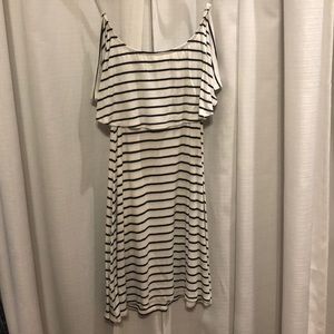 Striped Flounce Dress